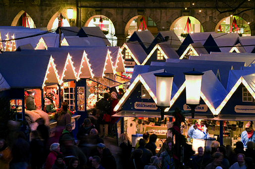 De kerstmarkt in Münster