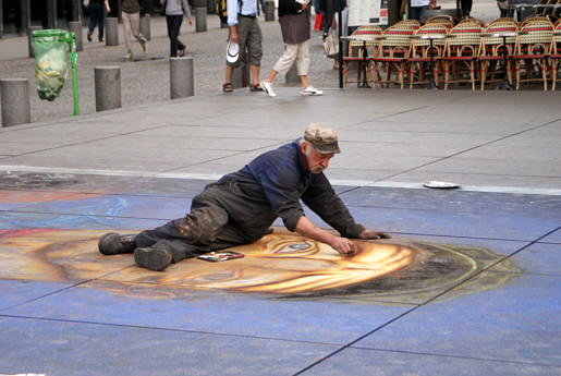 Kunstenaar in Parijs