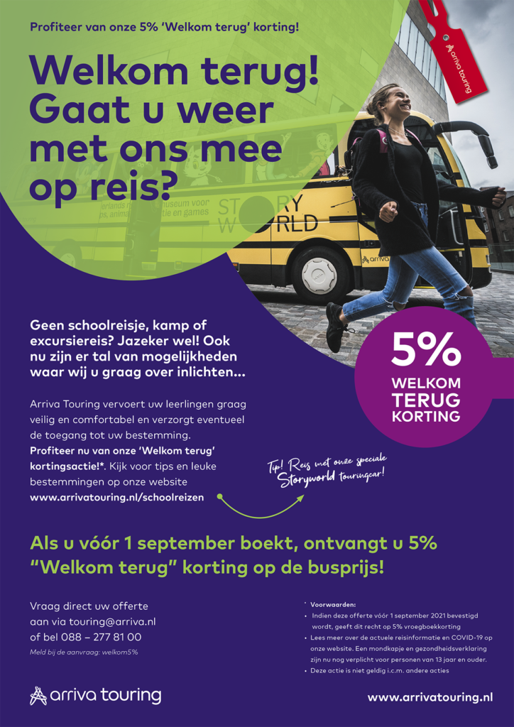Flyer a4 5 welkom terug korting 2021