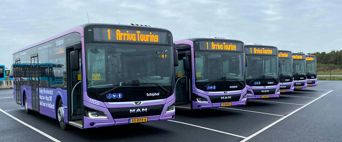 Schiphol airport p3 arriva touring